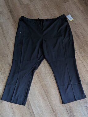 NWT Wink Stretch Cargo Women's 5255 Scrub Pants Black  Drawstring Plus size 5X